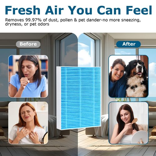 OOBILA 8-Pack Replacement Filters Compatible with LEVOIT Superior 6000S Smart Evaporative Humidifier, Upgraded Material with 6 Pack Sponge Filters, Effectively Capture Large Particles and Minerals