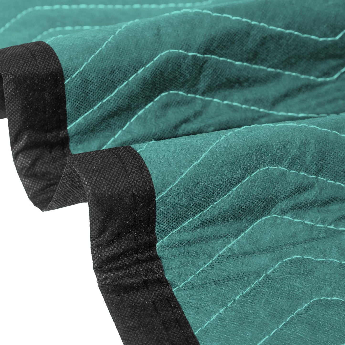 Diamond UP 4 Moving Blankets, Double Extra Large Moving Blankets for Furniture, Professional Quilted Furniture Shipping and Storage Pads, 144" x 80", Green and Gray(4 Packs)