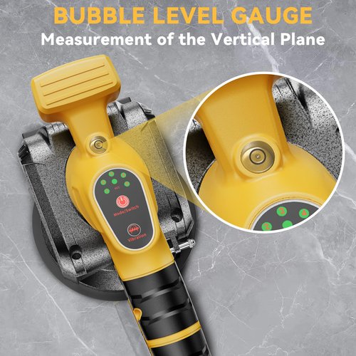 Tile Vibration Tool for Dewalt 20V Battery, Cordless Tile Vibration Leveling Machine, Tile Suction Cup Tool with Bubble Level Gauge, 5 Speed, Lock Design, for Floor Wall (Battery Not Included)