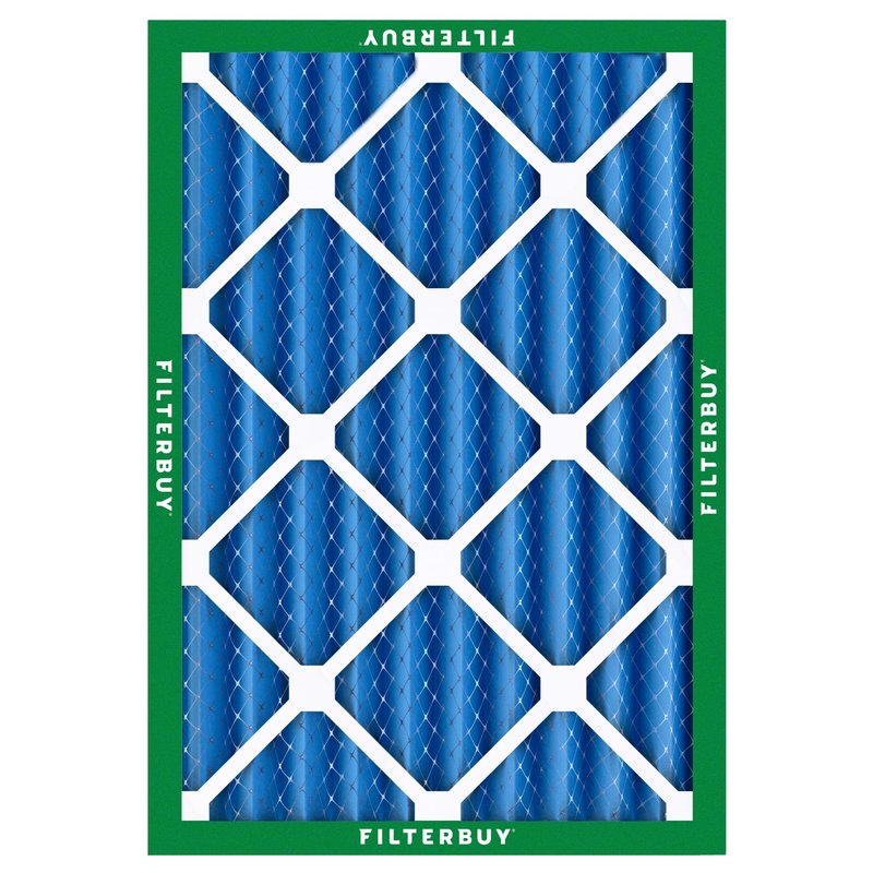 Filterbuy 20x25x4 Air Filter MERV 13 Optimal Smoke & Allergy Defense (6-Pack), Electrostatic Pleated HVAC AC Furnace Filters Replacement, Made in USA (Actual Size: 19.50 x 24.50 x 3.63)