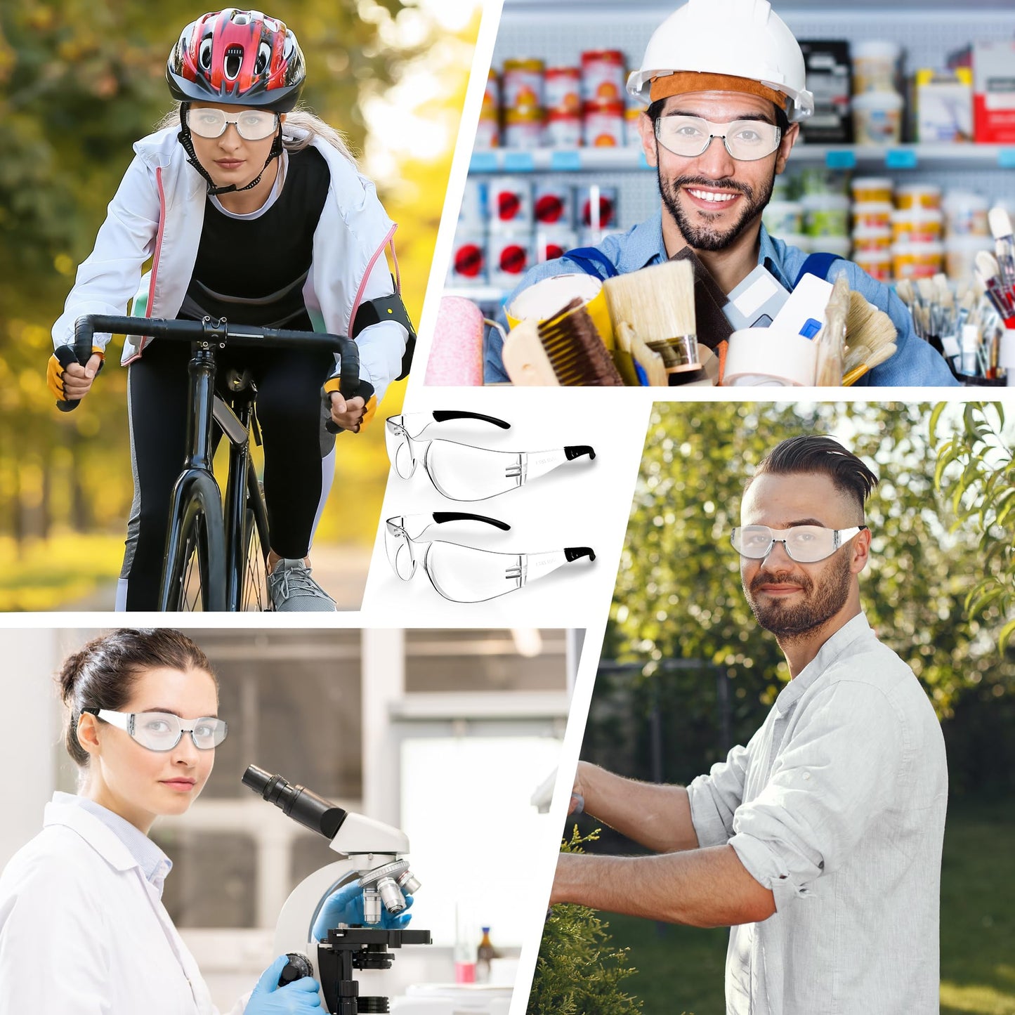 Salfboy Clear Safety Glasses Bulk of 30 Ansi Z87.1 Certified for Scratch Impact Resistant Lens Protective Eyewear for Work, Lab, Construction