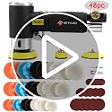SI FANG 2'' & 3'' Mini Orbital Air Sander High Speed Pneumatic Polisher - Air Sander Only