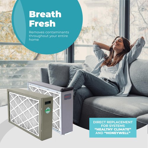 Honeywell 16x20x4 Air Filter Replacement MERV 11, FC100A1003 Pleated HVAC AC Furnace Filters with Wholesalehome Cleaning Cloth, 5-Pack (Actual Size: 15.94 x 19.75 x 4.38 Inches)