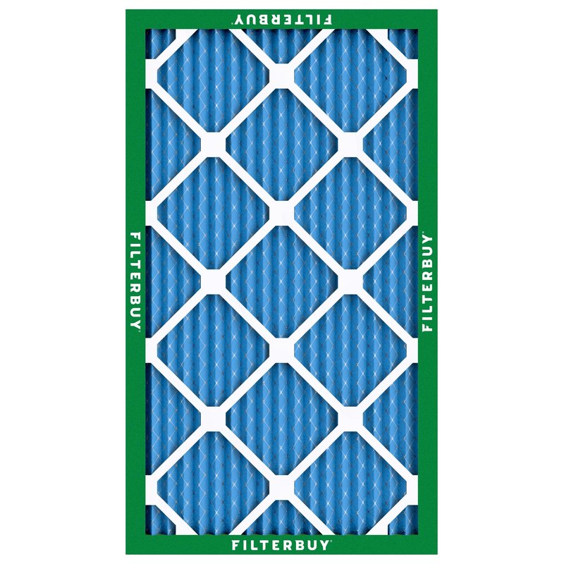 Filterbuy 16x25x1 Air Filter MERV 13 Optimal Smoke & Allergy Defense (4-Pack), Electrostatic Pleated HVAC AC Furnace Filters Replacement, Made in USA (Actual Size: 15.50 x 24.50 x 0.75)