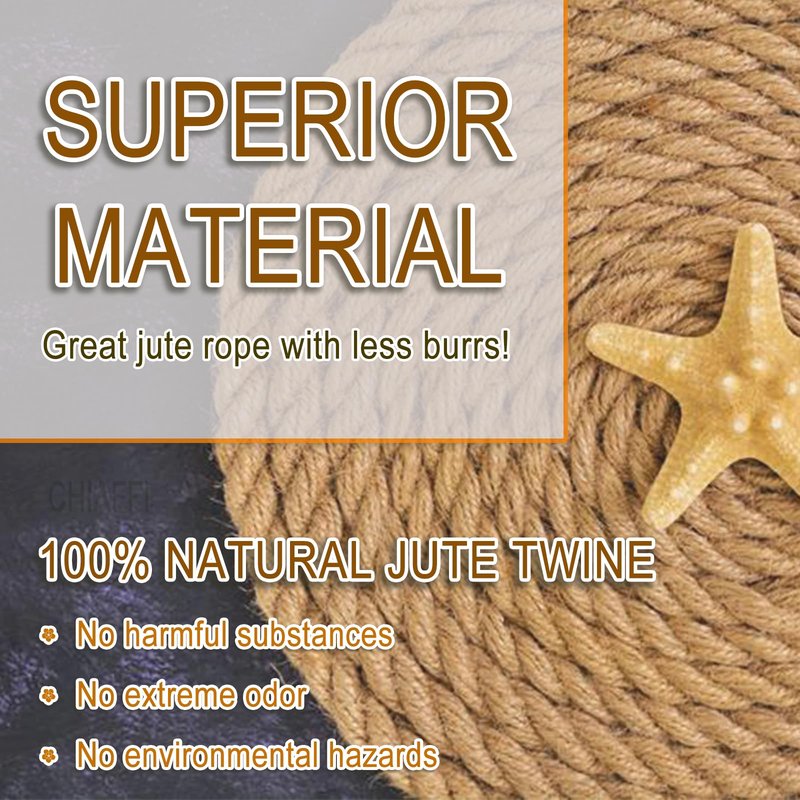 656 Feet 3Ply Jute Twine String, 2mm Natural Brown Thick Twine Rope for Crafts, Gardening, Tomato, Climbing Plant, Tie Floristry, Gift Wrapping Packing, Christmas, Wedding Decor
