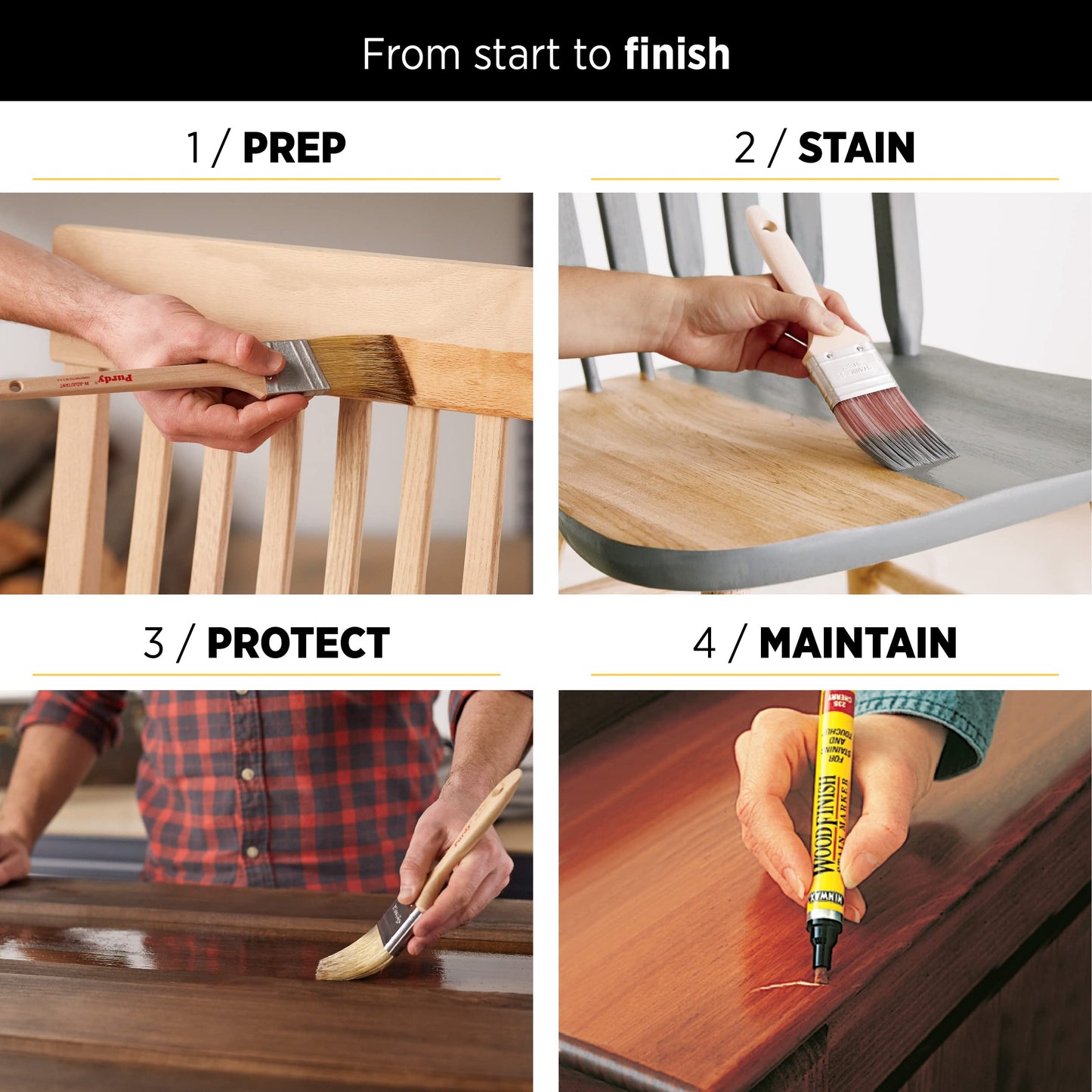 Minwax Water Based Oil-Modified Polyurethane, Warm Satin, Clear, 1 Gallon