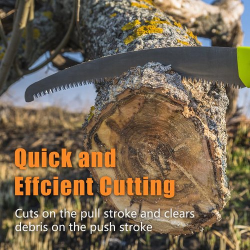 GJK 15-Inch Pruning Saw Blade Replacement for Fiskars Pruner Models 6391, 9388, 9390, 7889, 7831 and 8391, Tree Trimming and Cutting Steel Pole Saw Blade