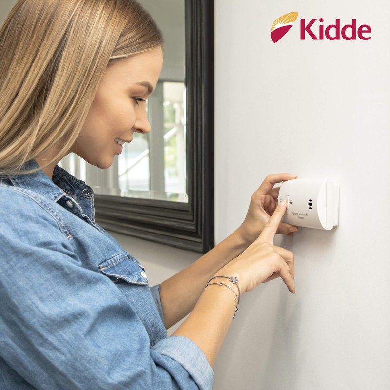 Kidde Carbon Monoxide Detector, AA Battery Powered, Portable for Travel or Home, 85 dB Alarm, LED Status Indicators, 3rd Edition, 6 Pack