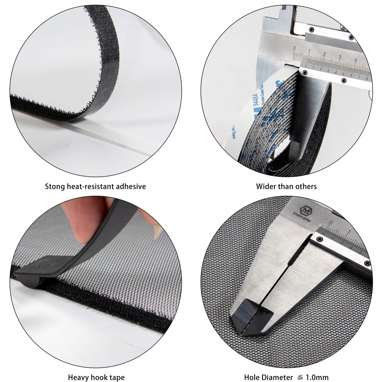 Flyzzz DIY Self-Adhesive Window Screen Netting Mesh Curtain, 100X150cm (Approach 39.37x59.05 Inches), with Hook and Sticky Tape, Fitted to Multiple Windows (1 Pack, Black)