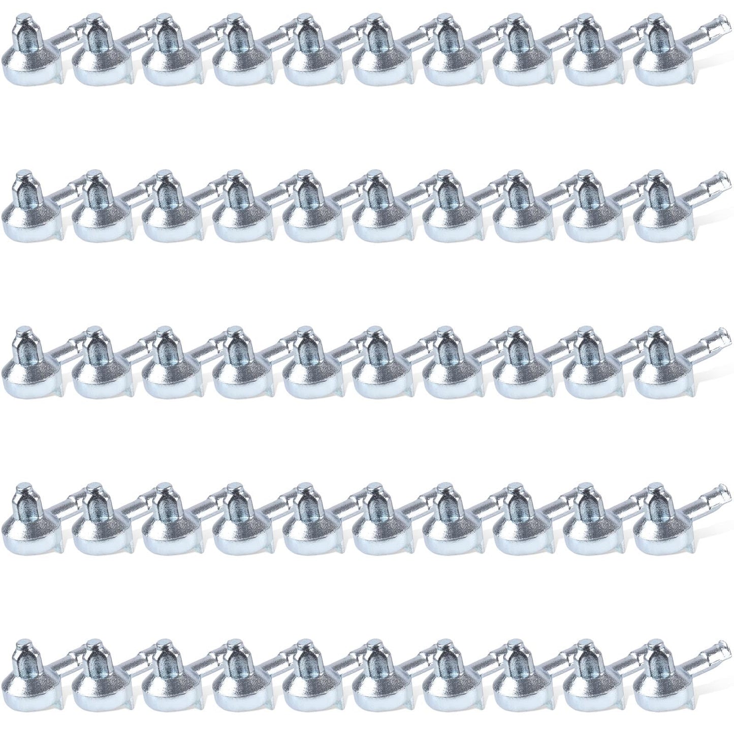 50pcs Shelf Support Pegs, Zinc Alloy Cabinet Shelf Pegs Bookshelf Support Holders Pin Bookshelf Pins for IKEA Part 131372 Billy Bookcase