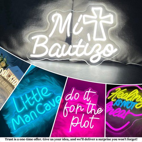 Custom Neon Sign Customizable LED Neon Name Signs for Wall Decor, Personalized Gifts Light Up Sign for Wedding Party Boys Girls Kids Living Bedrom Gaming Room Family Wall
