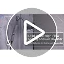 G-Promise Chrome Solid Metal High-Flow Shower Diverter Valve with Pause Function
