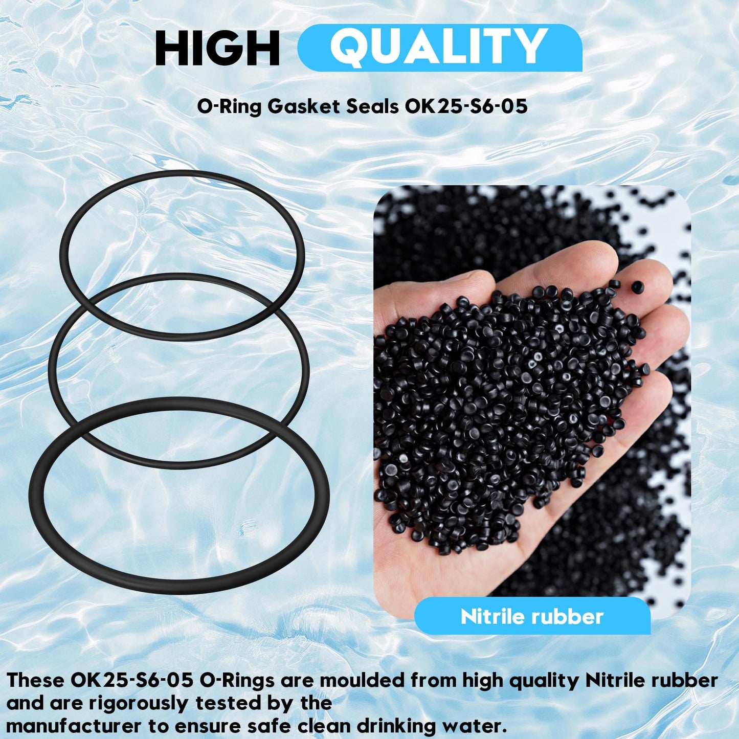 OK25-S6-05 O-Ring OK25 for OmniFilter OB1,WH1,OB5,WH5,U25,U24,and U30 Water Filter housings,Compatible with Culligan HF-150 and HF-360 and Dupont Models WFPF38001C, WFCH2, WFPF2800, WFPF3800
