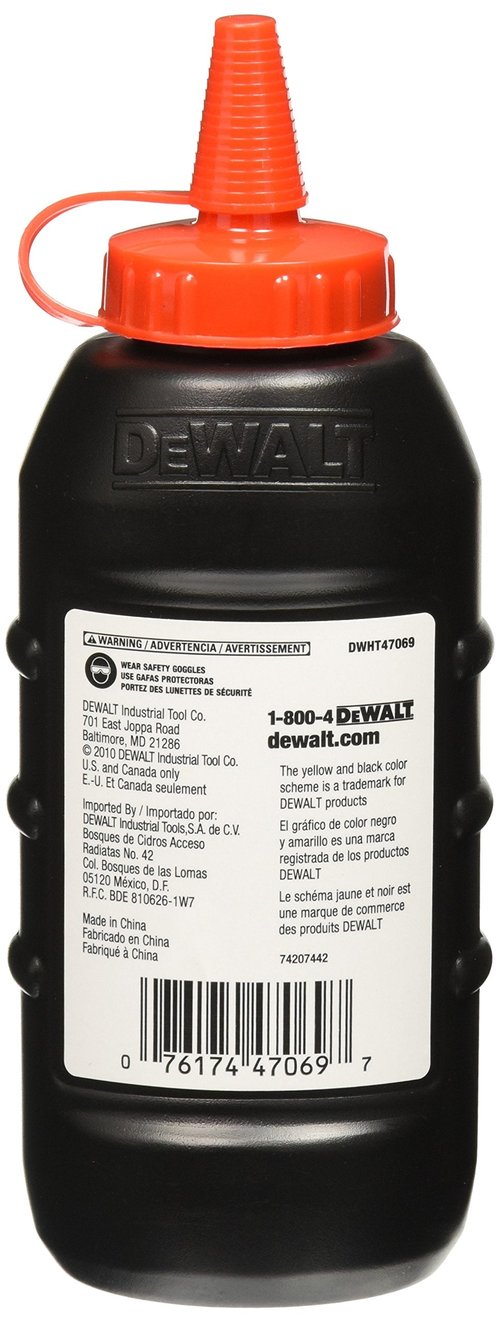 DeWalt DWHT47069L 8Oz Replacement Chalk, Red
