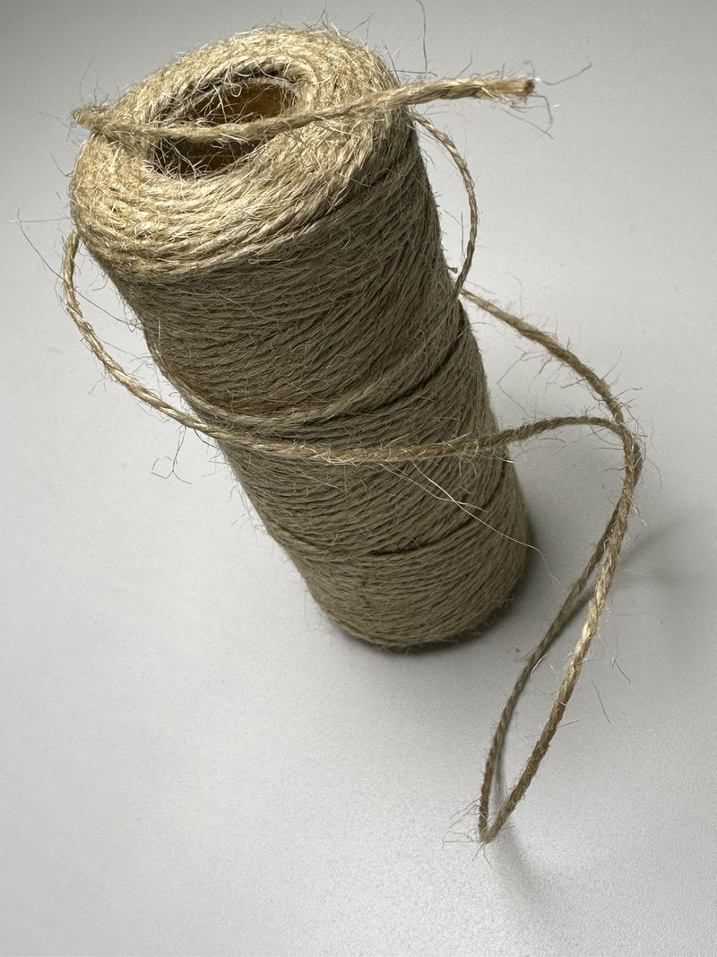 Foihukelim Jute Twine String 328 Feet,Christmas Twine ,Packing String,Packing String for Gift Wrapping Craft Projects Gardening Decoration and Home Decor for Climbing Plants