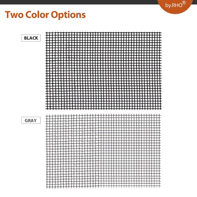 by.RHO Window Screen Repair Kit Tape. Black XL(15FT). 3-Layer Strong Adhesive & Waterproof Fiberglass Covering Wire mesh Repair for Window Screen and Screen Door tears Holes Screen Repair kit