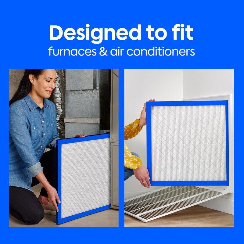 Filtrete 16x30x1 Air Filter, MERV 12, MPR 1500, Allergens, Bacteria & Viruses, 3-Month AC and Furnace Filters, Cleaner Air, Reliable Airflow, 2 HVAC Filters (Actual Size 15.81 x 29.81 x 0.78 in)