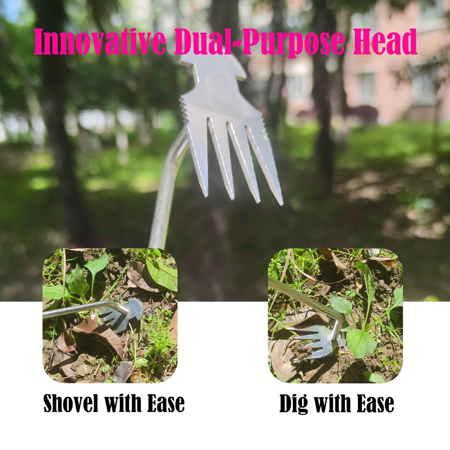 BUT FLY Hand Weed Puller Dual-Action 4-Claw Weeder with Ergonomic Grip Garden Tool for Efficient Root Removal Precision Weed Extraction Ideal for Garden Enthusiasts