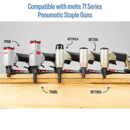 meite 71/06 22 Gauge 71 Type 3/8-Inch Crown 1/4-Inch Leg Length Galvanized Upholstery Staples for Fine Wire Staplers (10,020 Counts)