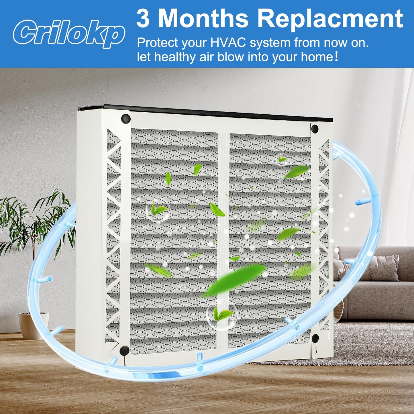 110 Replacement Filter for AprilAire 1110 Whole House Air Purifier - MERV 11, Pleated HVAC AC Furnace Filters Clean Air & Dust, 16x20x4 Air Filter for Home 2 Packs