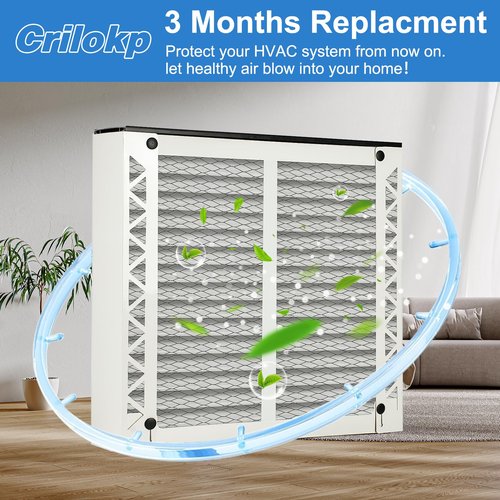 110 Replacement Filter for AprilAire 1110 Whole House Air Purifier - MERV 11, Pleated HVAC AC Furnace Filters Clean Air & Dust, 16x20x4 Air Filter for Home 2 Packs