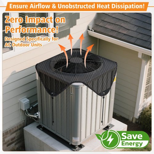 32'' X 32'' Central Air Conditioner Covers for Outside Units,Top Universal AC Unit Mesh Covers Outdoor,Breathable AC Condenser Cover for All Seasons