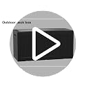 PatioZen 150 Gallon Lockable Resin Deck Box Black Outdoor Storage for Patio & Garden