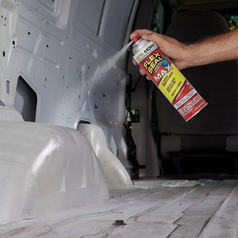 Flex Seal MAX, 17 oz, 2-Pack, Black, Stop Leaks Instantly, Waterproof Rubber Spray On Sealant Coating, Perfect for Gutters, Wood, RV, Campers, Roof Repair, Skylights, Windows, and More