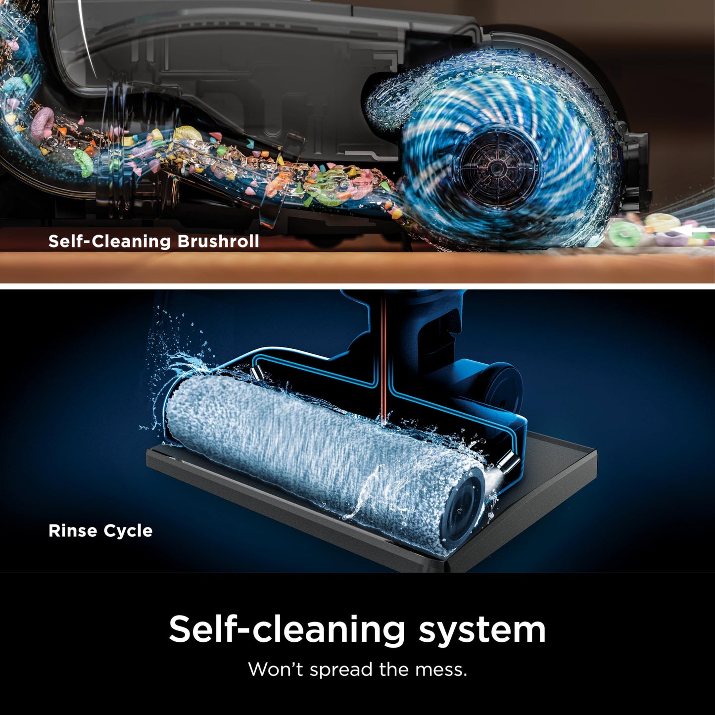 Shark HydroVac MessMaster Wet Dry Vacuum Cleaner, Cordless, 3-in-1 Vacuum Mop All in One & Self-Cleaning System, Lightweight, Powerful Suction, for Hard Floors & Area Rugs, Stone, WD261,Rose Gold