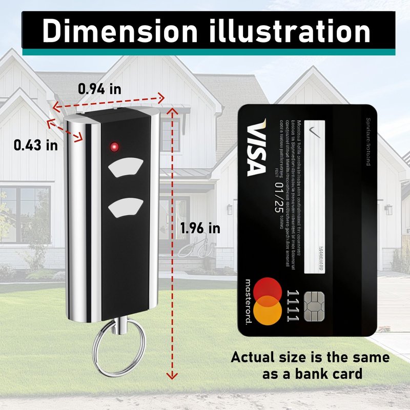 2 Garage Door Opener Remote for LiftMaster Chamberlain Craftsman Openers Since 1993, Replace 893MAX 890MAX 893LM 973LM 373LM