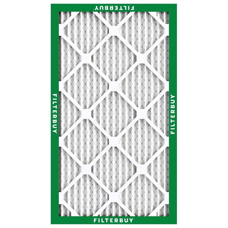 Filterbuy 16x25x1 Air Filter MERV 8 Essential Dust & Allergy Defense (12-Pack), Electrostatic Pleated HVAC AC Furnace Filters Replacement, Made in USA (Actual Size: 15.50 x 24.50 x 0.75)