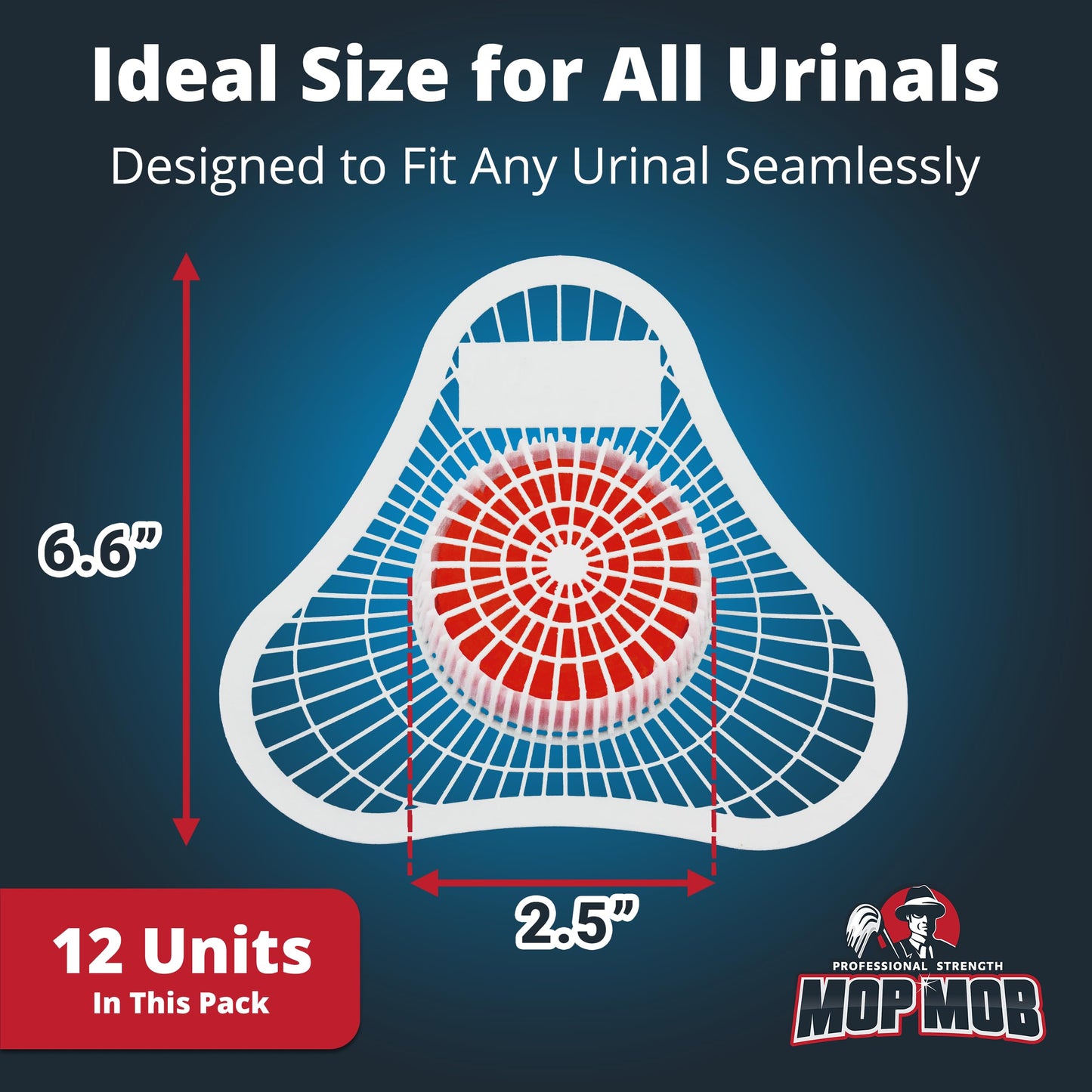 Long Lasting Urinal Screen and Deodorizer with Non-Para Block 12 Pk. Universal-Fit, Cherry-Scent Cake Releases Cleaning Agents To Remove Odor. Durable Mat Limits Janitorial Cleaning & Supply Needs