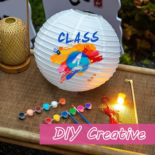 LOLYSIC 30 Pack White Paper Lanterns Decorative 12 Inch, Hanging Round Paper Lanterns Lamp for Birthday, Wedding, Christmas, Bridal, Home Decor, Party Decoration Chinese/Japanese Style