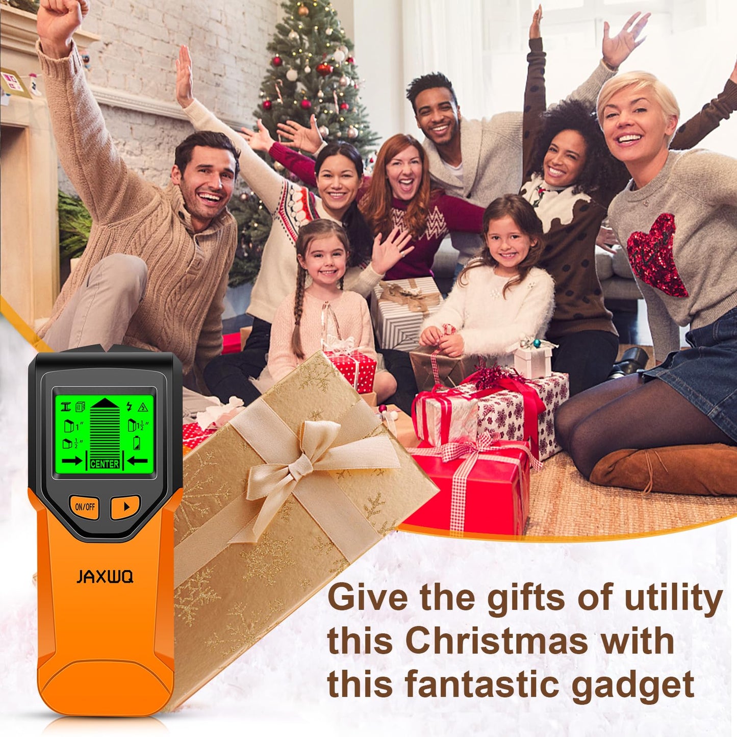 Stud Finder Wall Scanner - 5 in 1 Stud Finder Tool, Stud Detector Beam Finders for the Center and Edge of Wood AC Wire Metal Studs Joist