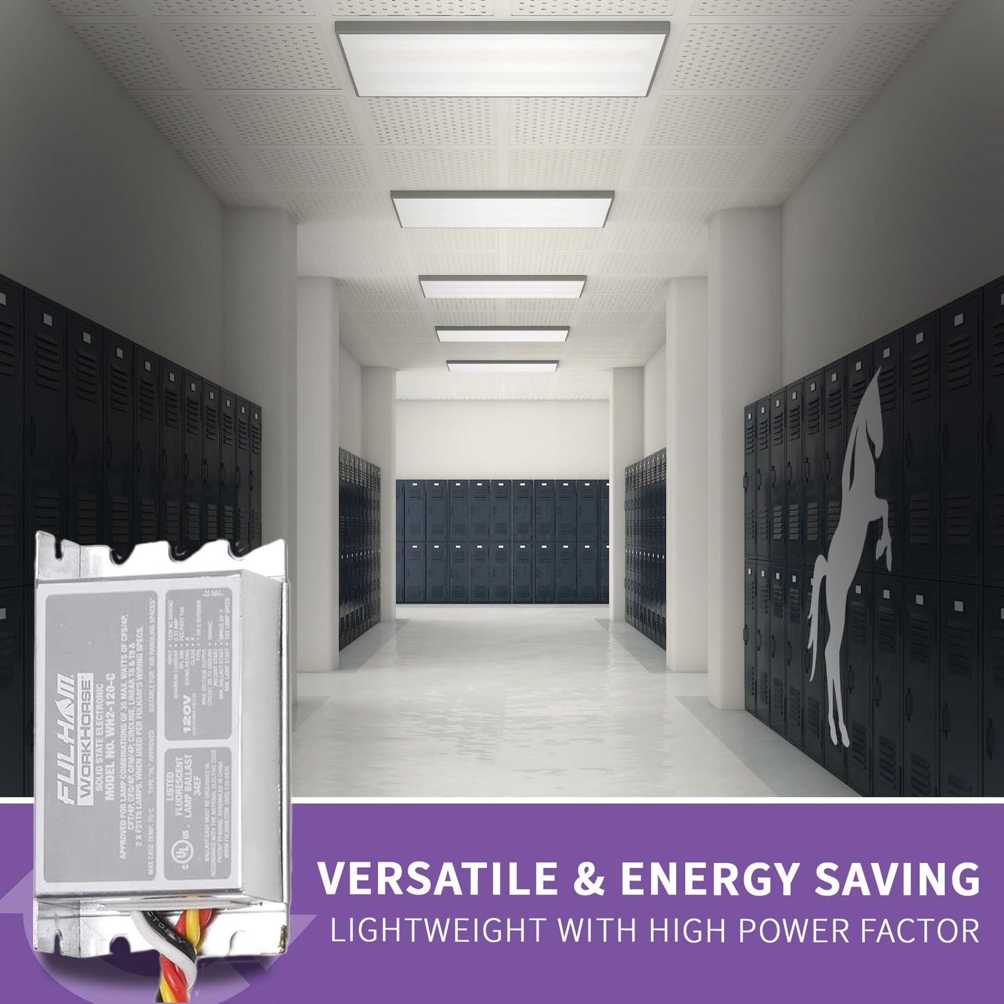 Fulham Lighting WH2-120-C Workhorse 2 Adaptable Lighting Ballast, 120V