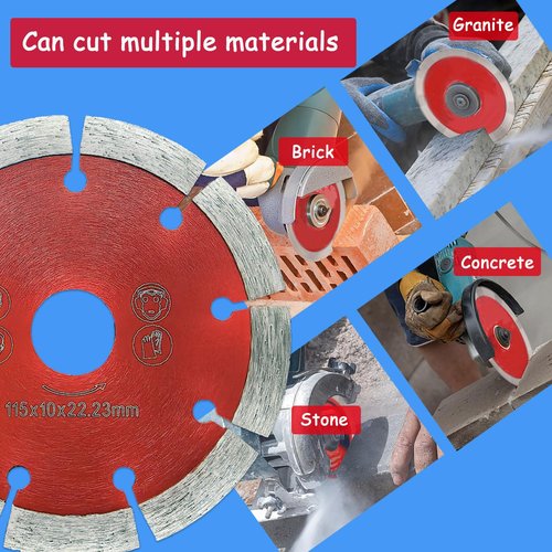 Tayfeim 2pcs 4.5 Inch Diamond Blade for Angle Grinder,Grinder Blades,Diamond Saw Blades for Cutting Stone Brick Ceramic Tile Rock Slab,Wet/Dry Tile Cutter Saw