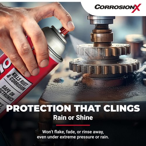 CorrosionX Penetrating Oil & Rust Remover, Dielectric Anti-Rust Lubricant for Marine & Electronics, Industrial Strength, Corrosion Inhibitor for Bolts, Terminals, Tools & Engines, 3-Pack 16oz Aerosol
