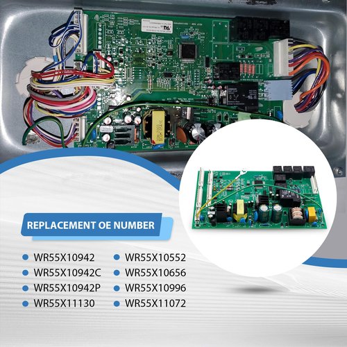 Upgrade WR55X10942C Control Board from Factory Retail Box Compatible with Ge Refrigerator Main Control Board/Motherboard Replace WR55X10942P WR55X11130 WR55X10552 WR55X10656 WR55X10996 WR55X11072