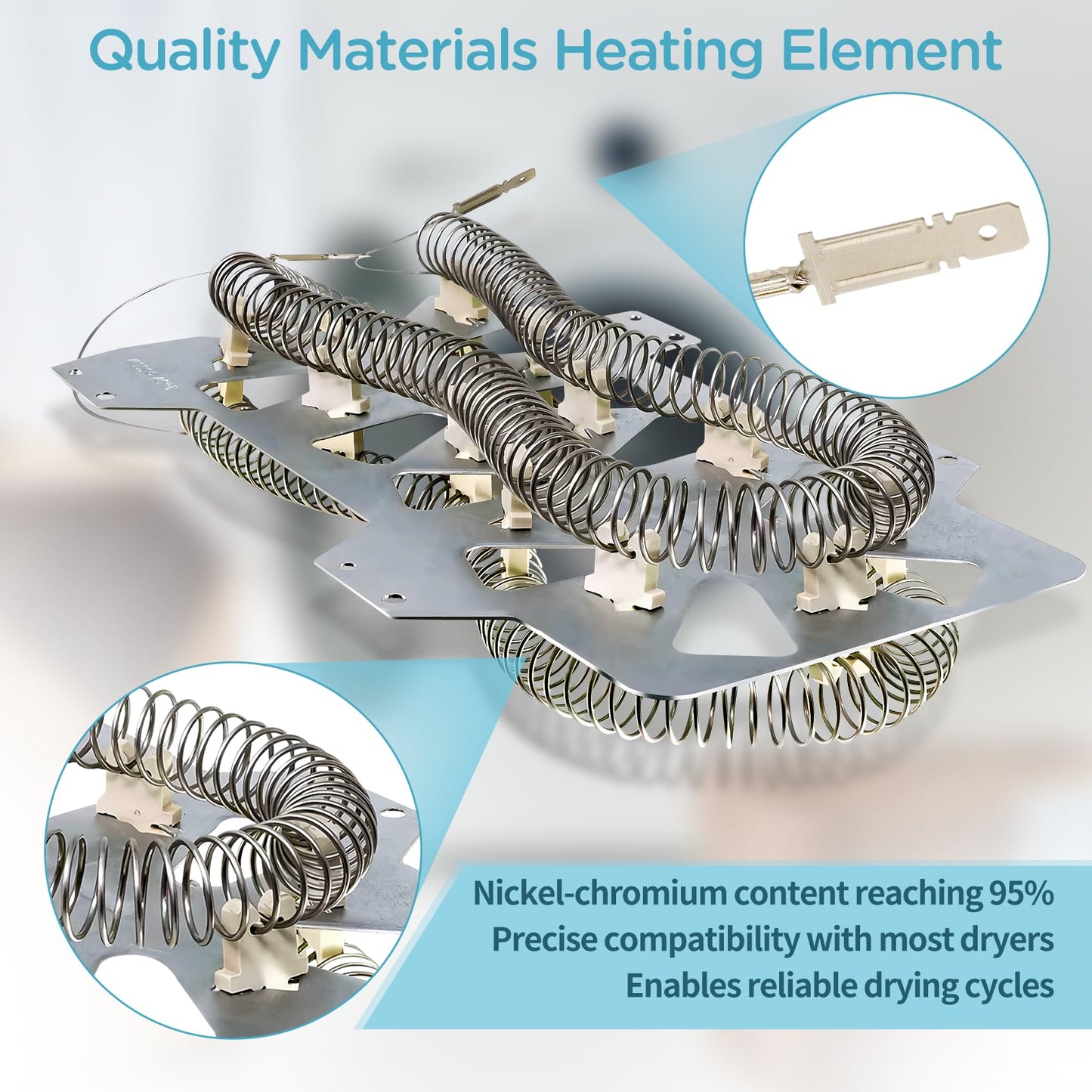 Dryer Heating Element Kit for sam sung DV405ETPASU/AA DV220AEW/XAA DV330AEW/XAA DVE45N5300V/A3 DV365ETBGWR/A3 DV36J4000EW/A3 DV395ETPASU/A1 DV393ETPAWR/A1 DVE45N5300W/A3 DV42H5400EF DVE50T5300C/A3