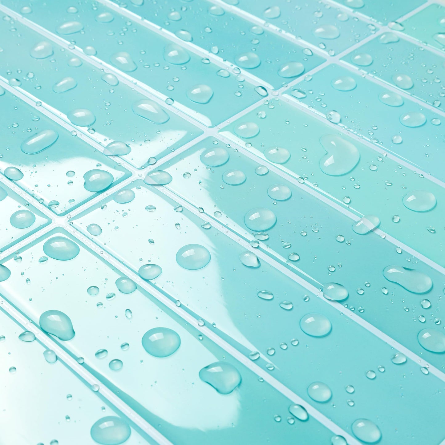 ReWallpaper 17-Sheet Removable Tile Backsplash Peel and Stick Tile for Bathroom Waterproof Self Adhesive Wall Tiles 12x12 inch Blue Green Stick on Backsplash Tiles for Kitchen Islands Renter Friendly