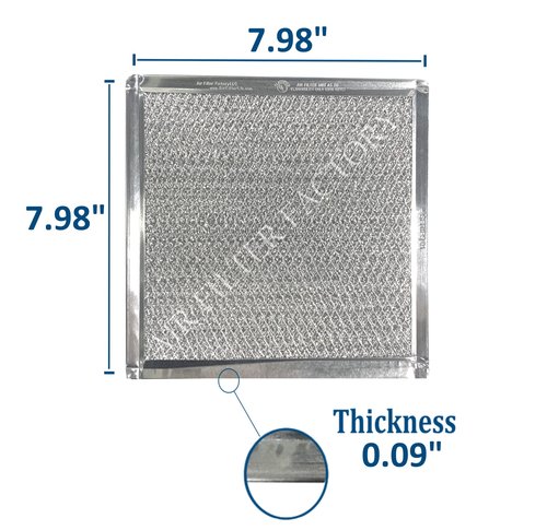 Stove Hood Vent 8X8 Inches Range Hood Filter Replacement For BCC024600, 53028, VNF-2M03-2 Ventline Exhaust Fan 12-Layer Grease Filter 2-Pack