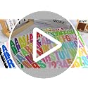 Metsyth Multicolor Letter Stickers 30 Sheets 1500 PCS 2 Inch Alphabet Decals