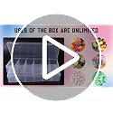 BAGTeck 2Pack Clear Plastic Storage Box for Makeup, Tools & Small Parts