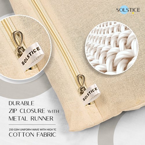 SOLSTICE Cotton Saree Bags, Covers for Storage Set with Zip Closure for Clothes Bags and Wardrobe Organizer with Transparent mesh window (16 x 14 Inches) (Pack 0f 12)