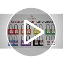 TRADESAFE Red Lockout Tagout Locks - 10 Pack Keyed Different with 1 Key Each
