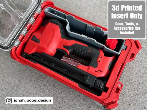 Jonah Pope Design 3D Printed Insert Designed for M12 Cable Stapler and Packout Organizer (Insert Only) (Black)