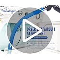 Sealegend Dryer Vent Vacuum Attachment - Blue, Universal Connector