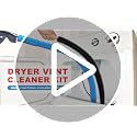 PetOde Blue Dryer Vent Cleaner Kit with Universal Vacuum Hose & Brush - Laundry & Fire Safety