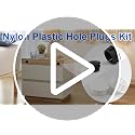 White Nylon Plastic Hole Plugs Set 190Pcs 9 Sizes Panel Knockout Locking Caps