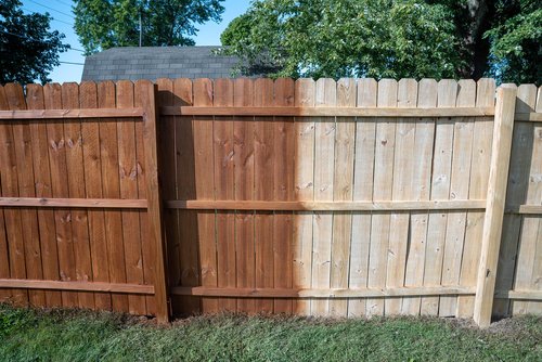 SaverSystems #1 Deck Premium Wood Fence Stain - Semi-Transparent Sealer (1 Gallon, Dark Walnut)